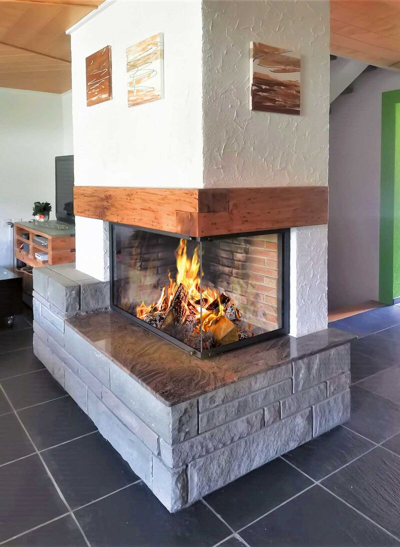 Nach der Sanierung überzeugt das Cheminée wieder: Keine Funken, kein lästiger Rauch, geminderte Luftzugsprobleme sowie eine verbesserte Heizleistung erfreuen die Hausbesitzer. 