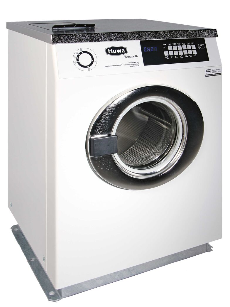 Die Huwa-Waschmaschinen zeichnen sich durch eine einfache Bedienung, kurze Waschzeiten, geringen Strom-, Wasser- und Waschmittelverbrauch aus und sind zudem 100 Prozent Swiss Made. R. Hunziker AG, www.huwa.ch