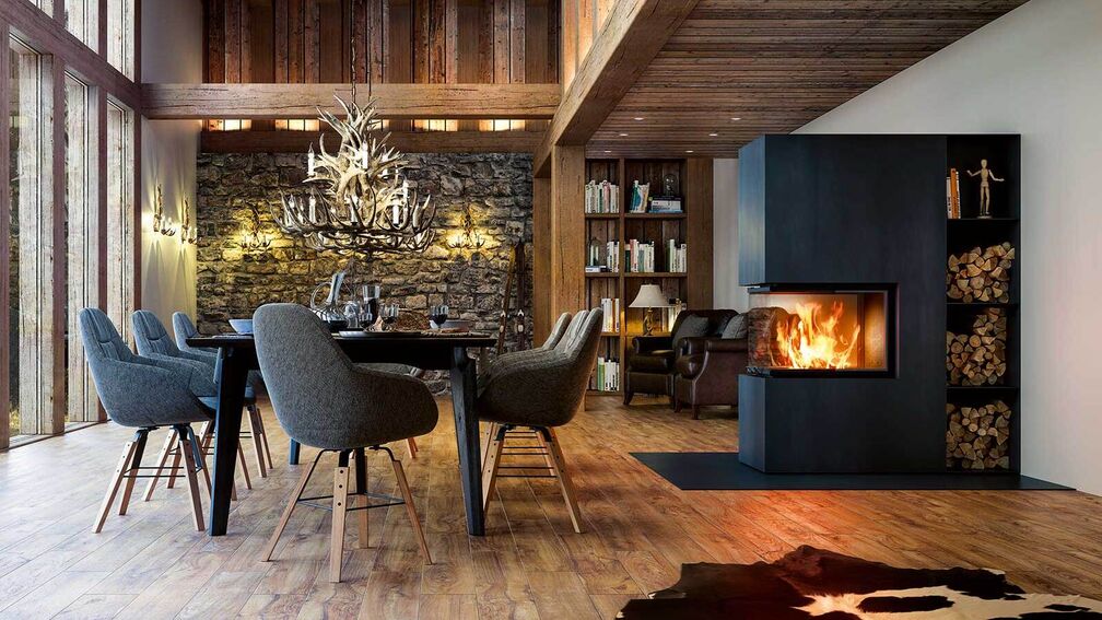 Cheminée: vielfältige Flammen