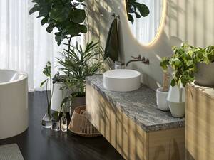 Die erste Terrazzo-Abdeckung von Talsee unterstreicht als Sonderedition die Kollektion «master». Die Abdeckplatten sind in Länge und Breite variabel gestaltbar. Talsee.