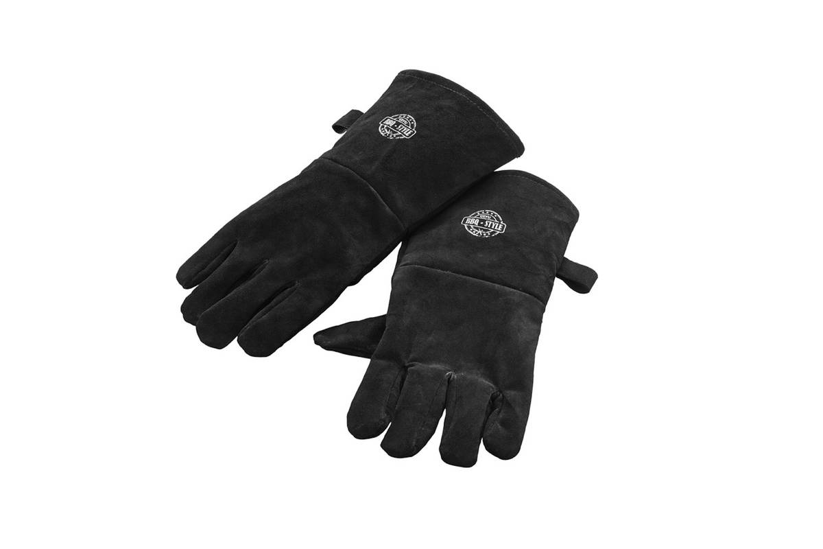 Bloss nicht verbrennen! Die Grillhandschuhe aus Leder schützen. GEFU.